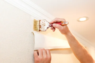 Pose de papier peint à Ammerschwihr — revêtements muraux et toiles de verre